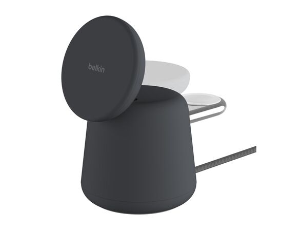 Зарядное устройство Belkin 2in1 MagSafe iPhone/Watch/AirPods Charcoal Mass (WIZ020VFH36), изображение 7 Зарядное устройство Belkin 2in1 MagSafe iPhone/Watch/AirPods Charcoal Mass (WIZ020VFH36), изображение 7