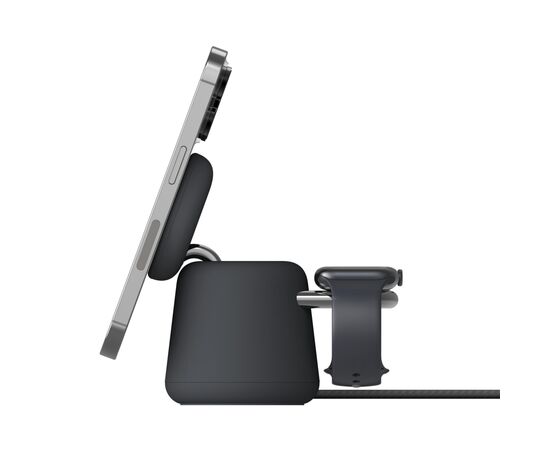 Зарядное устройство Belkin 2in1 MagSafe iPhone/Watch/AirPods Charcoal Mass (WIZ020VFH36), изображение 8 Зарядное устройство Belkin 2in1 MagSafe iPhone/Watch/AirPods Charcoal Mass (WIZ020VFH36), изображение 8