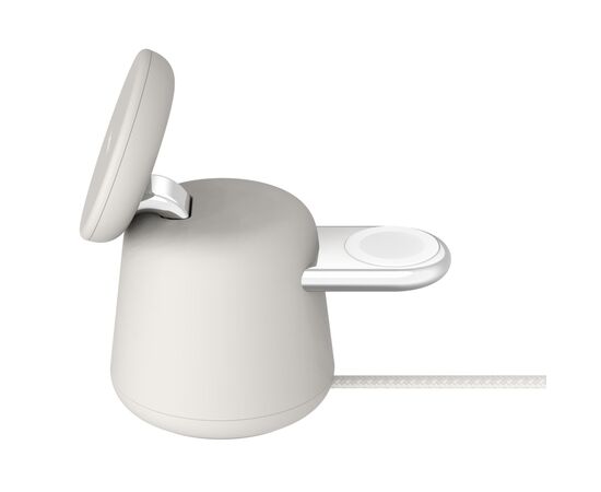 Зарядное устройство Belkin 2in1 MagSafe iPhone/Watch/AirPods Sand Mass (WIZ020VFH37), изображение 7 Зарядное устройство Belkin 2in1 MagSafe iPhone/Watch/AirPods Sand Mass (WIZ020VFH37), изображение 7
