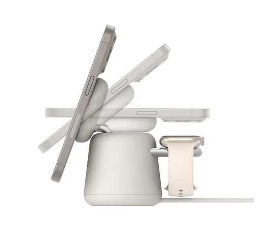 Зарядное устройство Belkin 2in1 MagSafe iPhone/Watch/AirPods Sand Mass (WIZ020VFH37), изображение 9 Зарядное устройство Belkin 2in1 MagSafe iPhone/Watch/AirPods Sand Mass (WIZ020VFH37), изображение 9