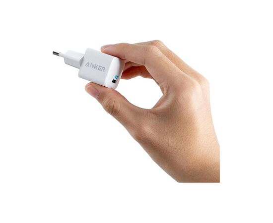 Зарядное устройство Anker PowerPort III Nano 18W USB-C (White) (A2616G21), изображение 2 Зарядное устройство Anker PowerPort III Nano 18W USB-C (White) (A2616G21), изображение 2