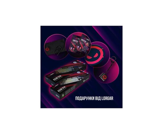 Клавиатура Lorgar Azar 514 RGB USB UA White (LRG-GK514W-UA), изображение 10 Клавиатура Lorgar Azar 514 RGB USB UA White (LRG-GK514W-UA), изображение 10