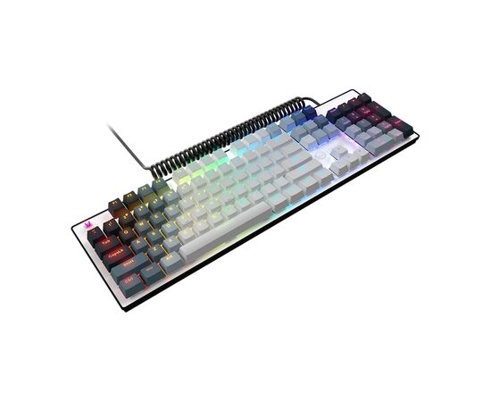 Клавиатура Lorgar Azar 514 RGB USB UA White (LRG-GK514W-UA), изображение 2 Клавиатура Lorgar Azar 514 RGB USB UA White (LRG-GK514W-UA), изображение 2