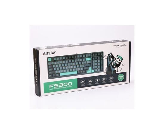 Клавиатура A4Tech FS300 FS Switches USB Panda Rock Climbin (4711422003086), изображение 12 Клавиатура A4Tech FS300 FS Switches USB Panda Rock Climbin (4711422003086), изображение 12