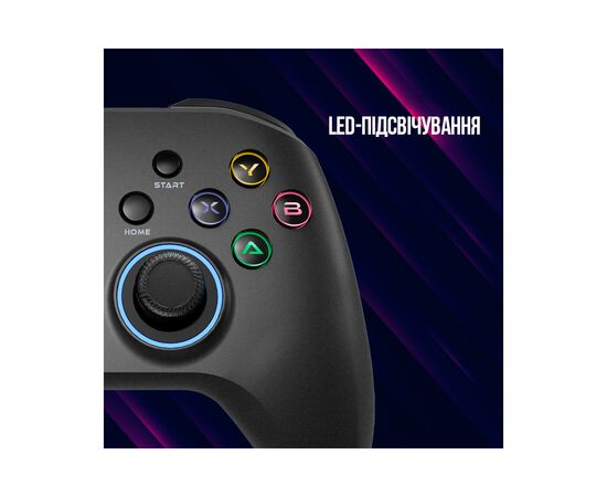 Геймпад Lorgar TRIX-510 PC iOS13 Android PS3 Bluetooth Black (LRG-GP510), изображение 5 Геймпад Lorgar TRIX-510 PC iOS13 Android PS3 Bluetooth Black (LRG-GP510), изображение 5