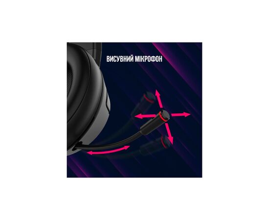 Навушники Lorgar Noah 701 Black (LRG-GHS701), зображення 6 Навушники Lorgar Noah 701 Black (LRG-GHS701), зображення 6