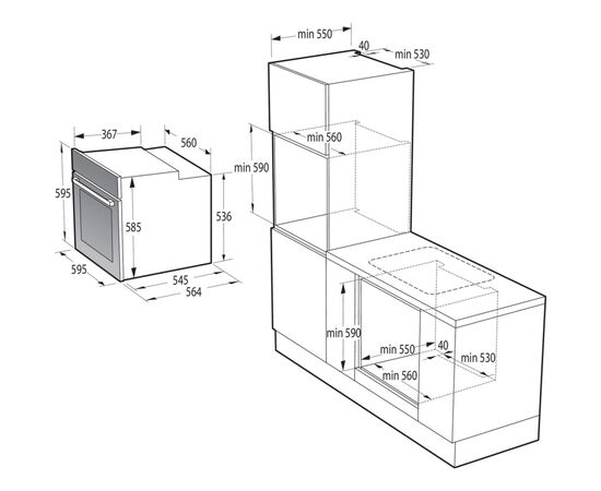 Духовой шкаф Gorenje BOSB6737E06X, изображение 9 Духовой шкаф Gorenje BOSB6737E06X, изображение 9