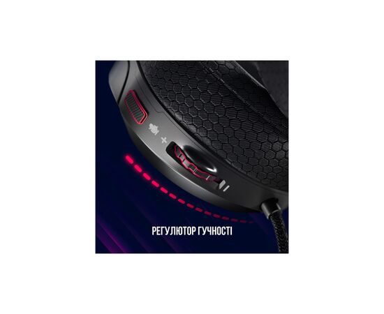 Наушники Lorgar Kaya 360 USB Black (LRG-GHS360), изображение 10 Наушники Lorgar Kaya 360 USB Black (LRG-GHS360), изображение 10