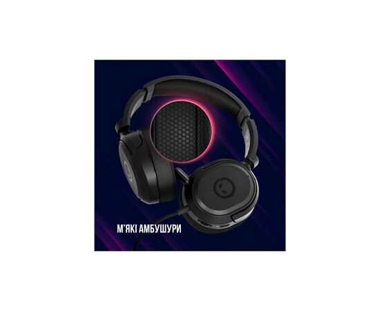 Наушники Lorgar Kaya 360 USB Black (LRG-GHS360), изображение 9 Наушники Lorgar Kaya 360 USB Black (LRG-GHS360), изображение 9