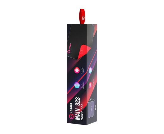 Коврик для мышки Lorgar Main 323 Black/Red (LRG-GMP323), изображение 8 Коврик для мышки Lorgar Main 323 Black/Red (LRG-GMP323), изображение 8