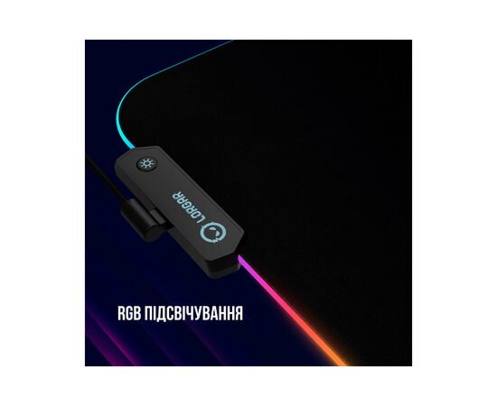 Коврик для мышки Lorgar Steller 919 RGB USB Black (LRG-GMP919), изображение 8 Коврик для мышки Lorgar Steller 919 RGB USB Black (LRG-GMP919), изображение 8