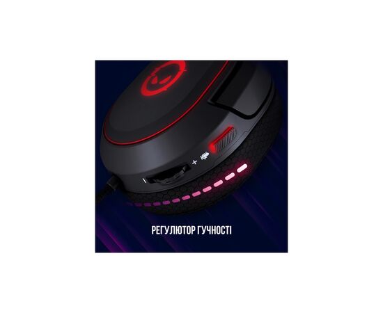 Навушники Lorgar Kaya 460 Gaming RGB USB Black (LRG-GHS460), зображення 8 Навушники Lorgar Kaya 460 Gaming RGB USB Black (LRG-GHS460), зображення 8