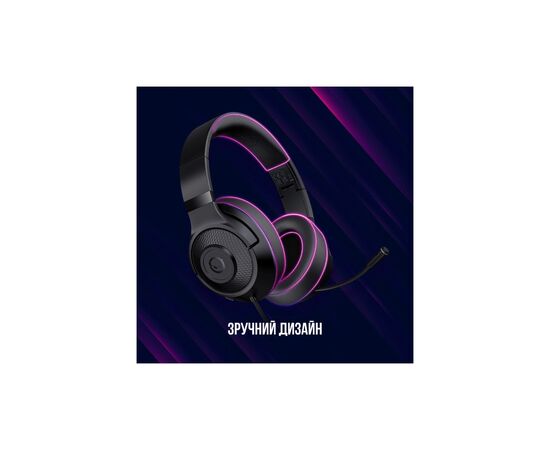 Наушники Lorgar Noah 101 Gaming 3.5 мм Black (LRG-GHS101B), изображение 9 Наушники Lorgar Noah 101 Gaming 3.5 мм Black (LRG-GHS101B), изображение 9