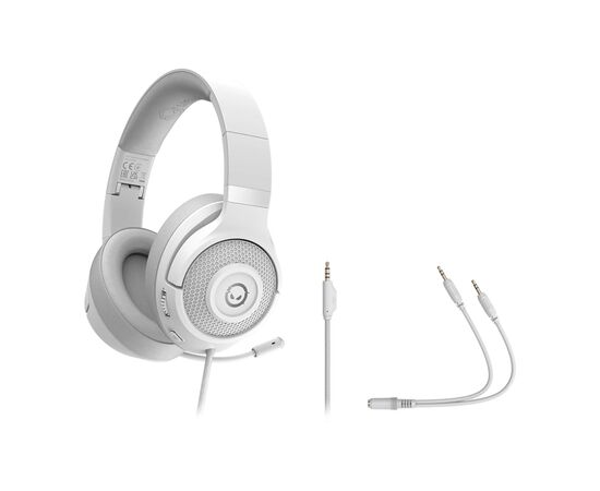 Наушники Lorgar Noah 101 Gaming 3.5 мм White (LRG-GHS101W), изображение 5 Наушники Lorgar Noah 101 Gaming 3.5 мм White (LRG-GHS101W), изображение 5