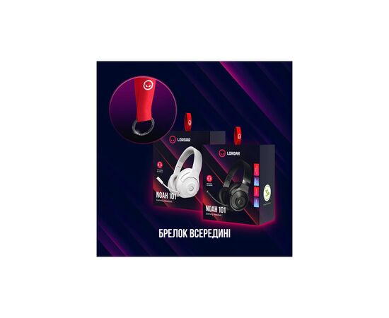 Наушники Lorgar Noah 101 Gaming 3.5 мм White (LRG-GHS101W), изображение 9 Наушники Lorgar Noah 101 Gaming 3.5 мм White (LRG-GHS101W), изображение 9