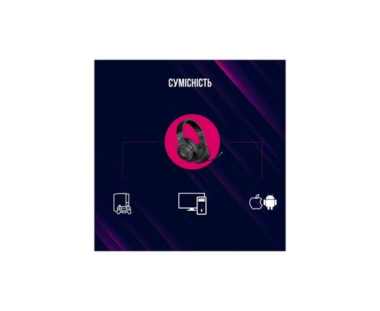 Навушники Lorgar Noah 500 Wireless Gaming Black (LRG-GHS500), зображення 12 Навушники Lorgar Noah 500 Wireless Gaming Black (LRG-GHS500), зображення 12