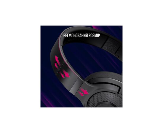 Навушники Lorgar Noah 500 Wireless Gaming Black (LRG-GHS500), зображення 8 Навушники Lorgar Noah 500 Wireless Gaming Black (LRG-GHS500), зображення 8