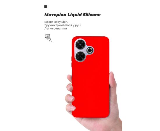 Чохол до мобільного телефона Armorstandart ICON Xiaomi Redmi 13 4G / Poco M6 4G Red (ARM78264), зображення 7