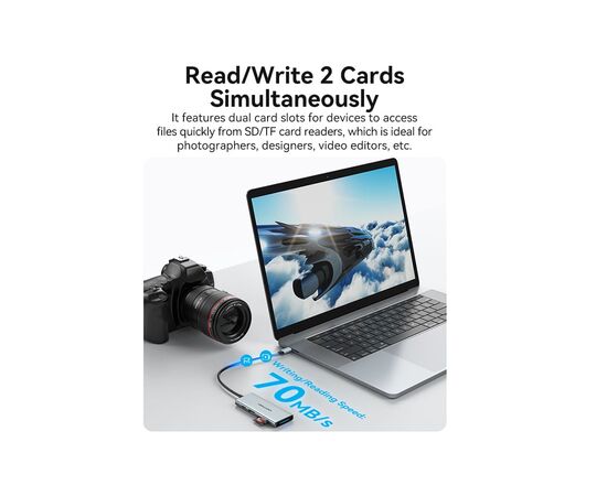 Концентратор Vention USB 3.1 Type-C to HDMI/USB 3.0x3/SD/TF/PD 100W 7-in-1 (TOPHB), изображение 9 Концентратор Vention USB 3.1 Type-C to HDMI/USB 3.0x3/SD/TF/PD 100W 7-in-1 (TOPHB), изображение 9