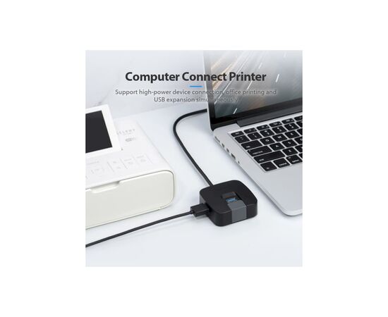 Концентратор Vention USB 3.0 to 4хUSB 3.0 Black 1.0m (CHBBF), изображение 5 Концентратор Vention USB 3.0 to 4хUSB 3.0 Black 1.0m (CHBBF), изображение 5