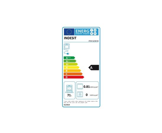 Духовой шкаф Indesit IFW6230IX, изображение 6 Духовой шкаф Indesit IFW6230IX, изображение 6
