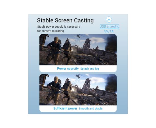 Кабель мультимедийный USB-C 3.1 to HDMI 1.5m v.2.0 4K 60Hz USB Power Supply black Vention (CGTBG), изображение 8 Кабель мультимедийный USB-C 3.1 to HDMI 1.5m v.2.0 4K 60Hz USB Power Supply black Vention (CGTBG), изображение 8