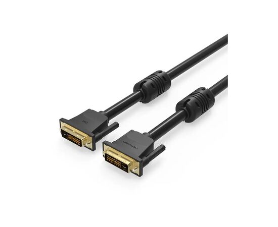 Кабель мультимедийный DVI to DVI 24+1pin 1.5m 2K 60Hz Dual Linik Vention (EAABG)