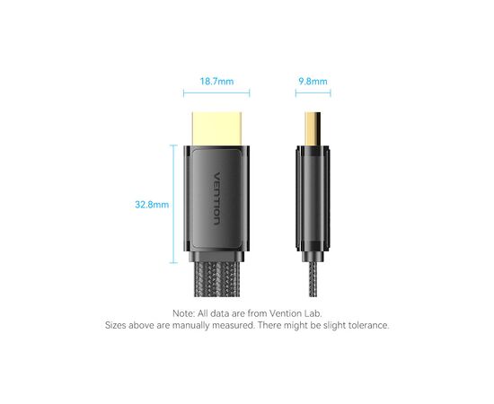 Кабель мультимедийный HDMI to HDMI 2.0m V2.1 8K 60Hz flat Vention (ALKBH), изображение 5 Кабель мультимедийный HDMI to HDMI 2.0m V2.1 8K 60Hz flat Vention (ALKBH), изображение 5