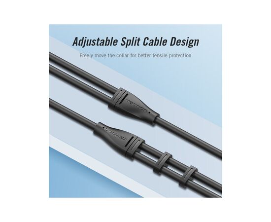 Кабель мультимедийный Jack 3.5mm 4pin M to 2X 3.5mm F Vention (BBVBY), изображение 5 Кабель мультимедийный Jack 3.5mm 4pin M to 2X 3.5mm F Vention (BBVBY), изображение 5