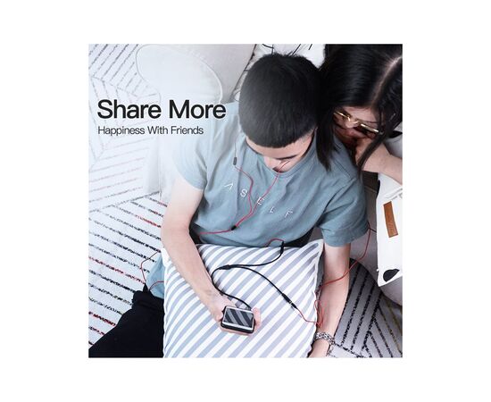 Кабель мультимедийный Jack 3.5mm M to 2X 3.5mm F Stereo Splitter Vention (BBSBY), изображение 3 Кабель мультимедийный Jack 3.5mm M to 2X 3.5mm F Stereo Splitter Vention (BBSBY), изображение 3