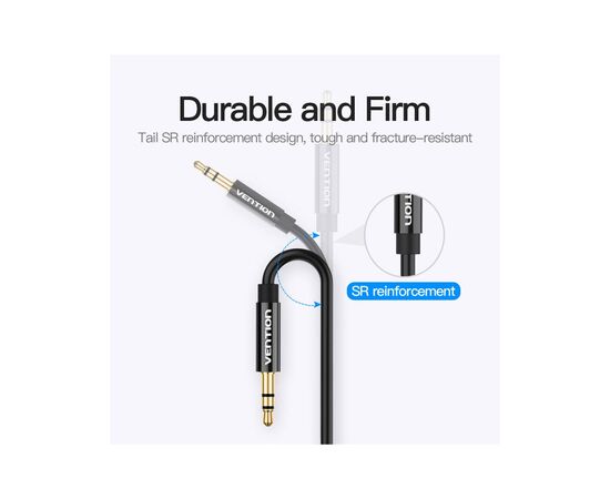 Кабель мультимедийный Jack 3.5mm M to 2X 3.5mm F Stereo Splitter Vention (BBSBY), изображение 5 Кабель мультимедийный Jack 3.5mm M to 2X 3.5mm F Stereo Splitter Vention (BBSBY), изображение 5