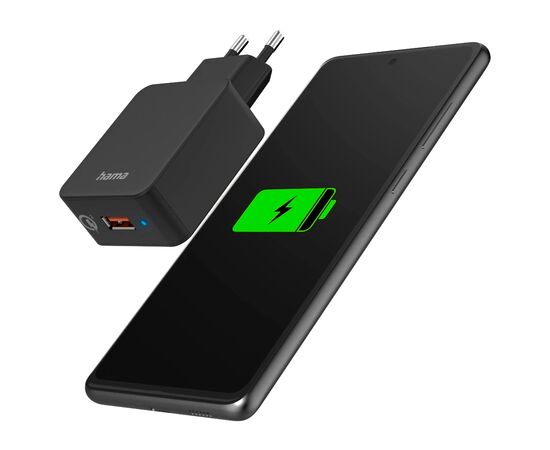 Зарядное устройство Hama USB-A QC 19W black (00201641), изображение 7 Зарядное устройство Hama USB-A QC 19W black (00201641), изображение 7