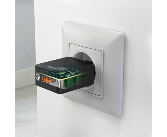 Зарядное устройство Hama USB-A QC 19W black (00201641), изображение 8 Зарядное устройство Hama USB-A QC 19W black (00201641), изображение 8