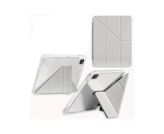 Чехол для планшета BeCover Ultra Slim Origami Transparent Apple iPad Pro 11" M4 2024 Gray (711690), изображение 2 Чехол для планшета BeCover Ultra Slim Origami Transparent Apple iPad Pro 11" M4 2024 Gray (711690), изображение 2