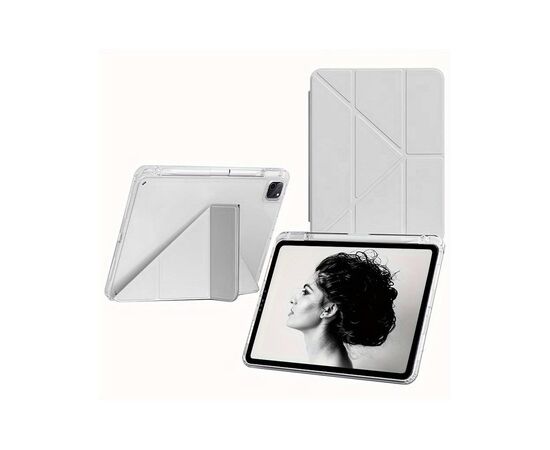 Чехол для планшета BeCover Ultra Slim Origami Transparent Apple iPad Pro 11" M4 2024 Gray (711690), изображение 3 Чехол для планшета BeCover Ultra Slim Origami Transparent Apple iPad Pro 11" M4 2024 Gray (711690), изображение 3