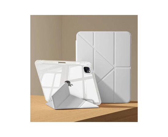 Чехол для планшета BeCover Ultra Slim Origami Transparent Apple iPad Pro 11" M4 2024 Gray (711690), изображение 4 Чехол для планшета BeCover Ultra Slim Origami Transparent Apple iPad Pro 11" M4 2024 Gray (711690), изображение 4