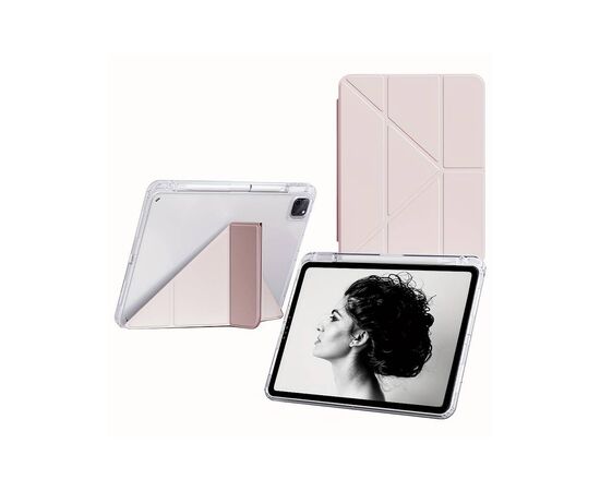 Чехол для планшета BeCover Ultra Slim Origami Transparent Apple iPad Pro 11" M4 2024 Pink (711691), изображение 2 Чехол для планшета BeCover Ultra Slim Origami Transparent Apple iPad Pro 11" M4 2024 Pink (711691), изображение 2