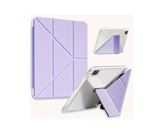 Чехол для планшета BeCover Ultra Slim Origami Transparent Apple iPad Pro 11" M4 2024 Purple (711692), изображение 3 Чехол для планшета BeCover Ultra Slim Origami Transparent Apple iPad Pro 11" M4 2024 Purple (711692), изображение 3