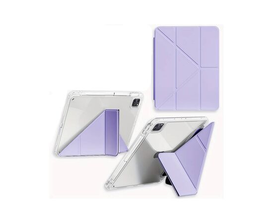 Чехол для планшета BeCover Ultra Slim Origami Transparent Apple iPad Pro 11" M4 2024 Purple (711692), изображение 4 Чехол для планшета BeCover Ultra Slim Origami Transparent Apple iPad Pro 11" M4 2024 Purple (711692), изображение 4
