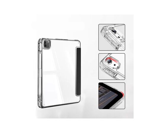 Чехол для планшета BeCover Ultra Slim Origami Transparent Apple iPad Pro 12.9 2020/2021/2022 Black (711694), изображение 2 Чехол для планшета BeCover Ultra Slim Origami Transparent Apple iPad Pro 12.9 2020/2021/2022 Black (711694), изображение 2
