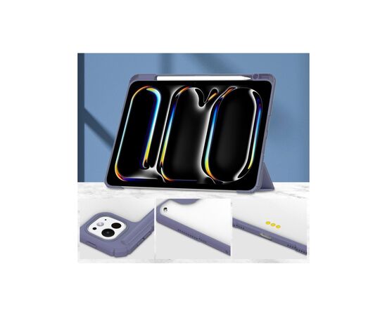 Чехол для планшета BeCover Soft Edge TPU Apple iPad Pro 11" M4 2024 Purple (711716), изображение 4 Чехол для планшета BeCover Soft Edge TPU Apple iPad Pro 11" M4 2024 Purple (711716), изображение 4