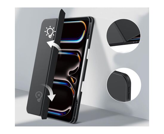 Чехол для планшета BeCover Soft Edge TPU Apple iPad Pro 13" M4 2024 Black (711717), изображение 5 Чехол для планшета BeCover Soft Edge TPU Apple iPad Pro 13" M4 2024 Black (711717), изображение 5