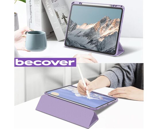 Чехол для планшета BeCover Soft Edge TPU Apple iPad Pro 13" M4 2024 Purple (711719), изображение 4 Чехол для планшета BeCover Soft Edge TPU Apple iPad Pro 13" M4 2024 Purple (711719), изображение 4