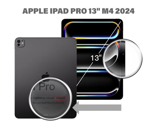 Чехол для планшета BeCover Soft Edge TPU Apple iPad Pro 13" M4 2024 Purple (711719), изображение 7 Чехол для планшета BeCover Soft Edge TPU Apple iPad Pro 13" M4 2024 Purple (711719), изображение 7