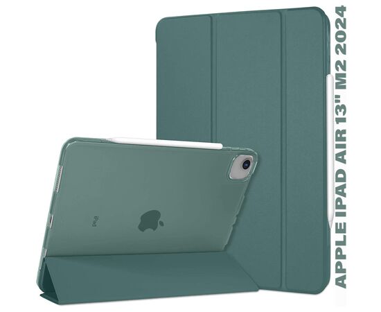 Чехол для планшета BeCover Tri Fold Hard Apple iPad Air 13" M2 2024 Dark Green (711723)