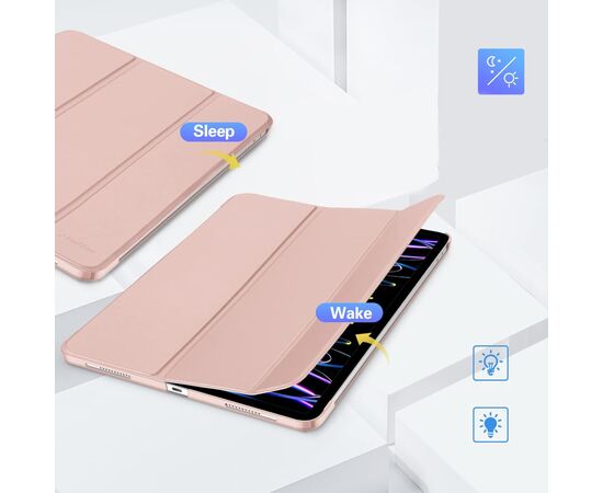 Чехол для планшета BeCover Tri Fold Hard Apple iPad Air 13" M2 2024 Pink (711724), изображение 3 Чехол для планшета BeCover Tri Fold Hard Apple iPad Air 13" M2 2024 Pink (711724), изображение 3