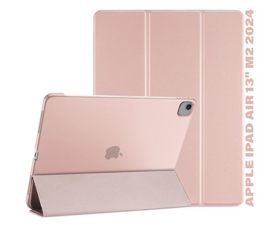 Чехол для планшета BeCover Tri Fold Hard Apple iPad Air 13" M2 2024 Pink (711724)