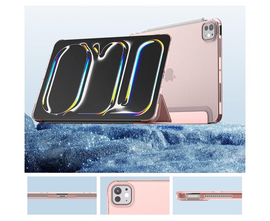 Чехол для планшета BeCover Tri Fold Hard Apple iPad Pro 11" M4 2024 Pink (711728), изображение 2 Чехол для планшета BeCover Tri Fold Hard Apple iPad Pro 11" M4 2024 Pink (711728), изображение 2