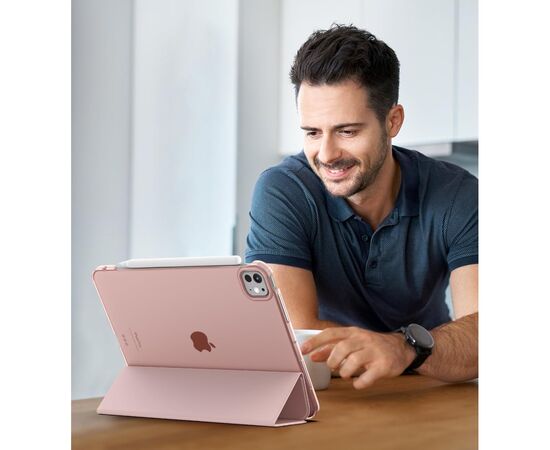 Чехол для планшета BeCover Tri Fold Hard Apple iPad Pro 11" M4 2024 Pink (711728), изображение 5 Чехол для планшета BeCover Tri Fold Hard Apple iPad Pro 11" M4 2024 Pink (711728), изображение 5