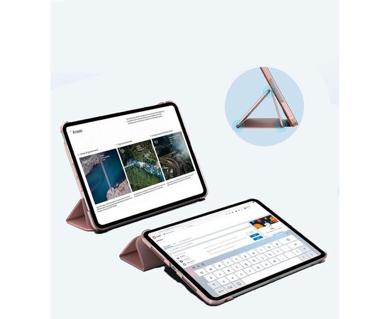Чехол для планшета BeCover Tri Fold Hard Apple iPad Pro 11" M4 2024 Pink (711728), изображение 6 Чехол для планшета BeCover Tri Fold Hard Apple iPad Pro 11" M4 2024 Pink (711728), изображение 6